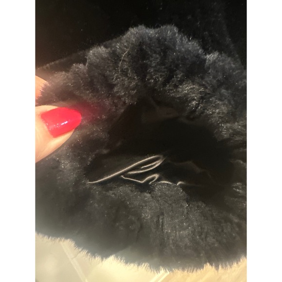 Style VI Ltd Black Faux Fur Lined Coat Made in USA Vintage Luxury winter dressy - Picture 7 of 7